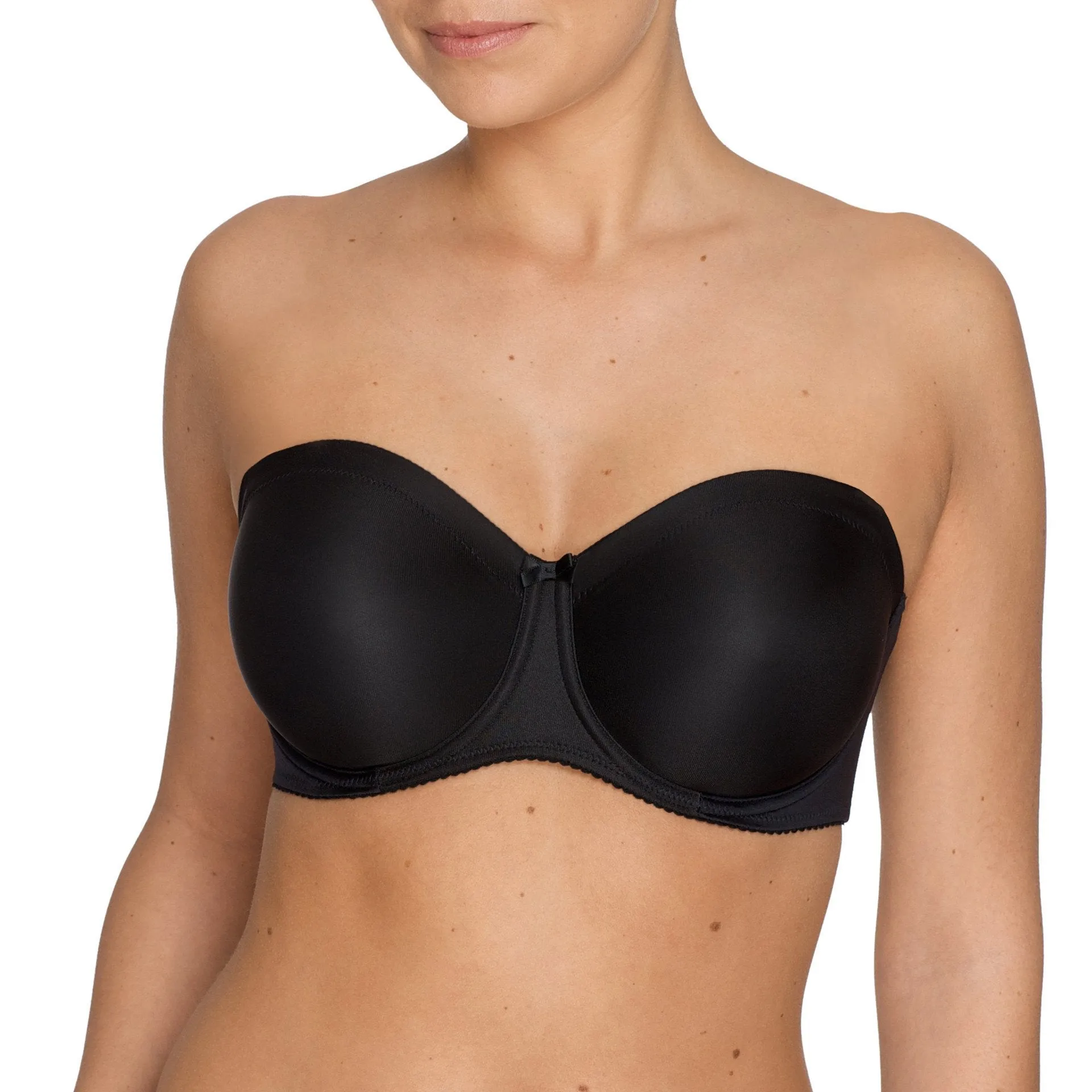 Satin STRAPLESS Non-Padded Bra C-G