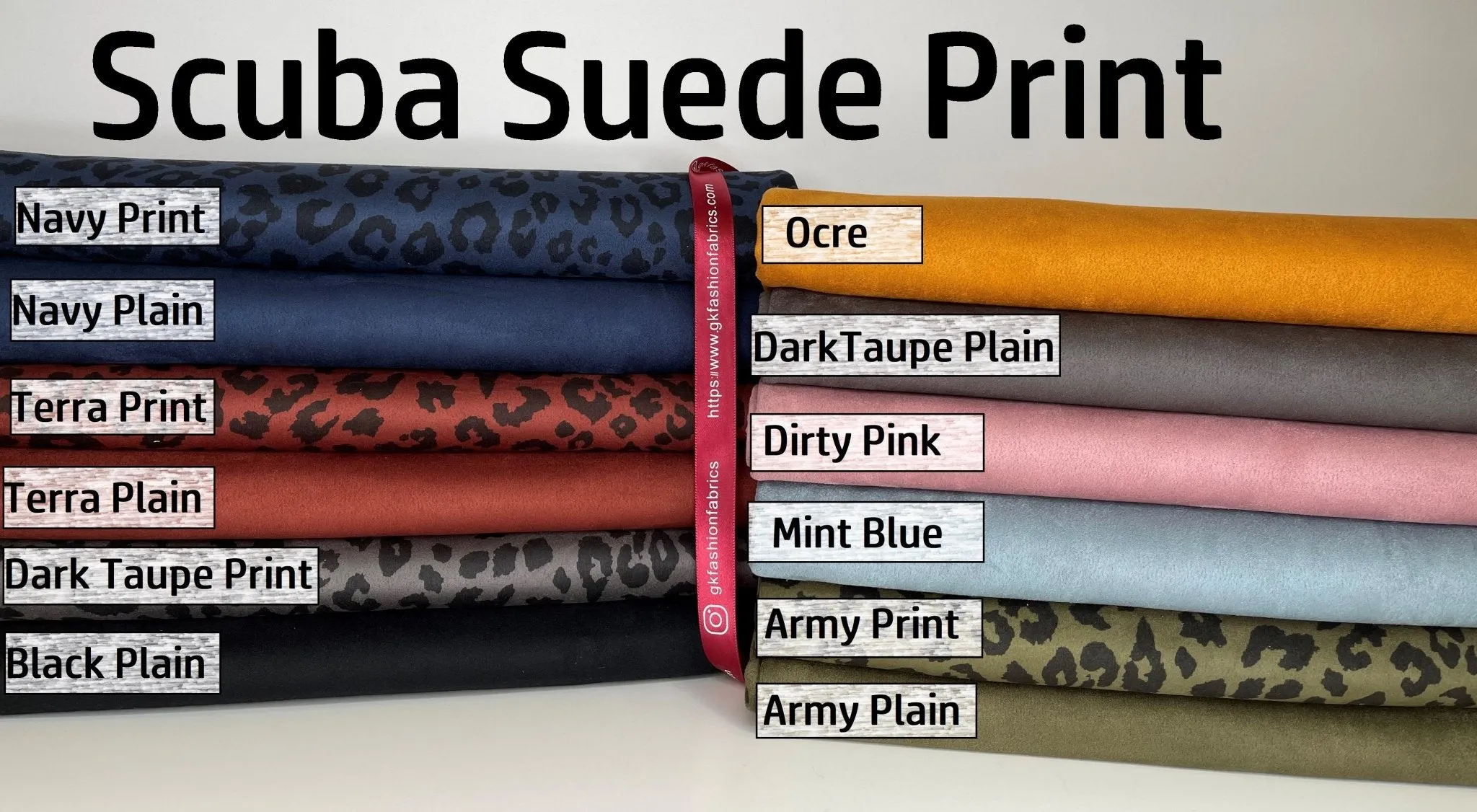 Scuba Suede Animal Print Fabric