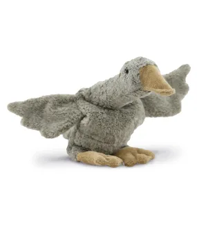 Senger Naturwelt Organic Cotton Cuddly Animal - Goose Small Grey Vegan w removable Heat/Cool Pack