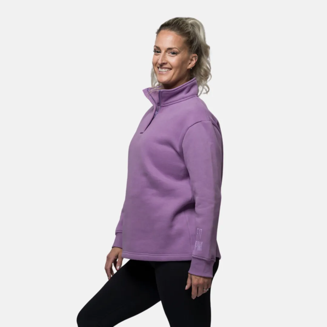 Signature Half-Zip Jumper - Lilac