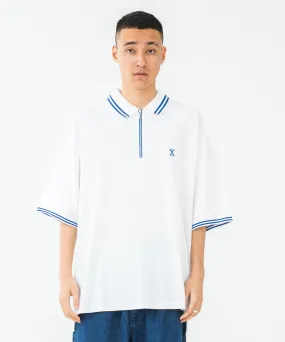 S/S HALF ZIP BIG POLO SHIRT