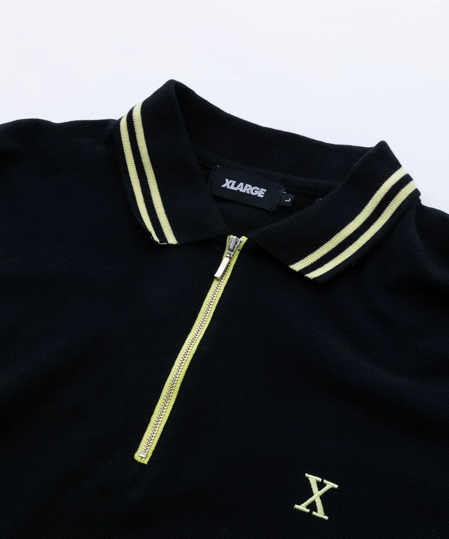 S/S HALF ZIP BIG POLO SHIRT