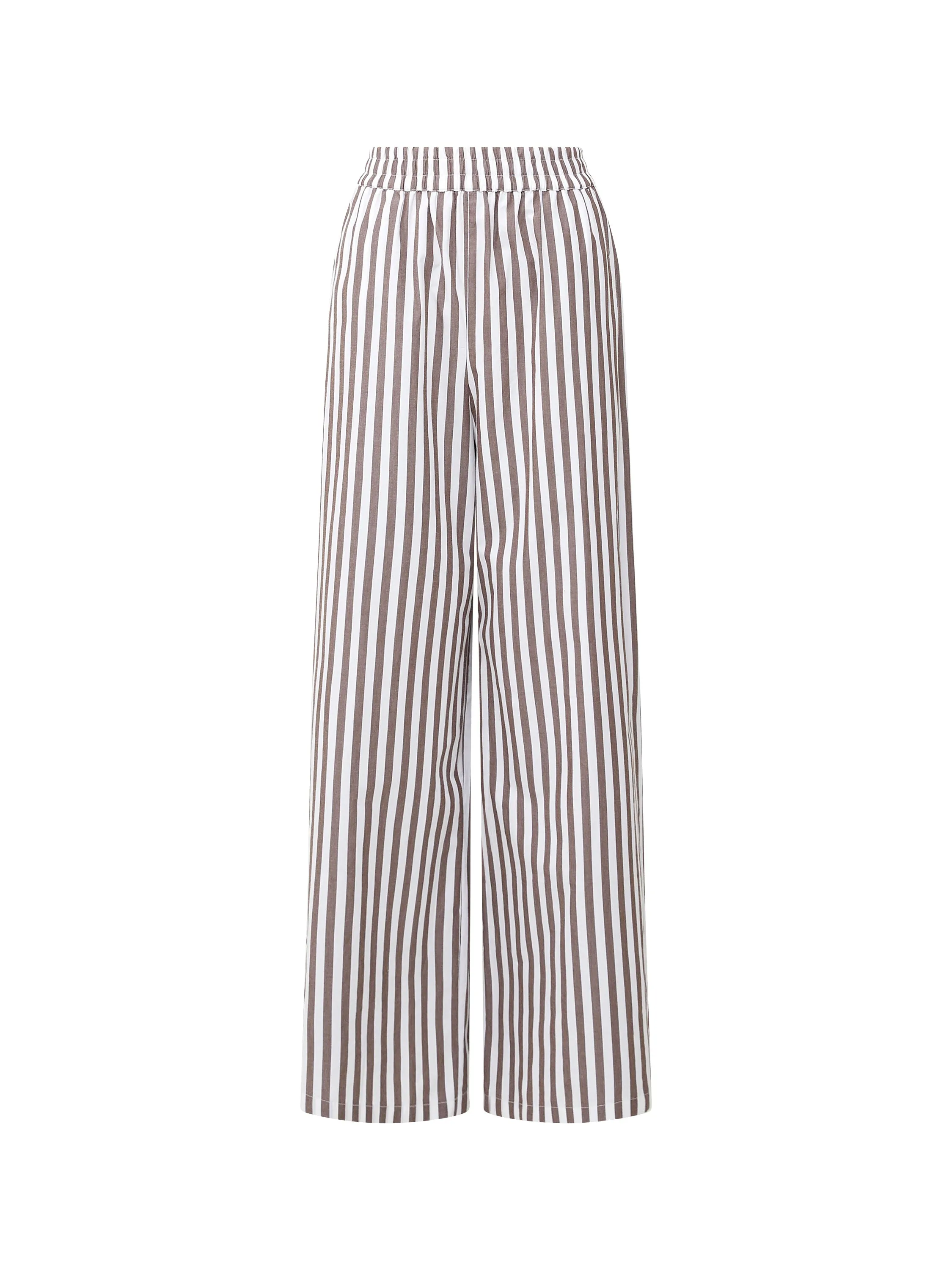 Stripe Poplin Trousers