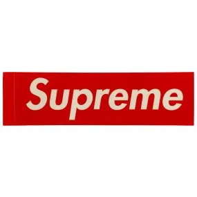 Supreme Clear Vinyl Box Logo Sticker Red