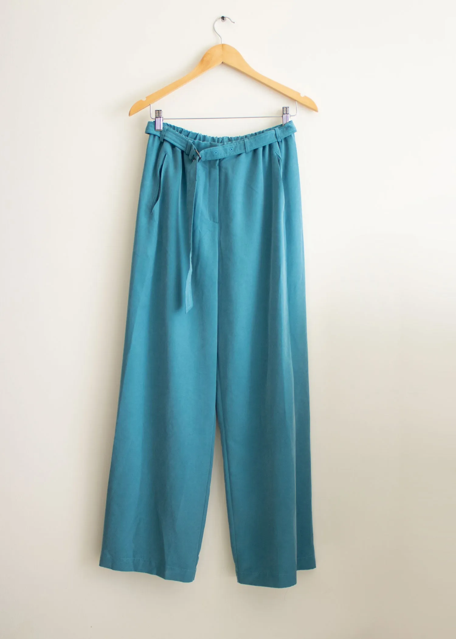 Teal Button Down Shirt & Trousers Set