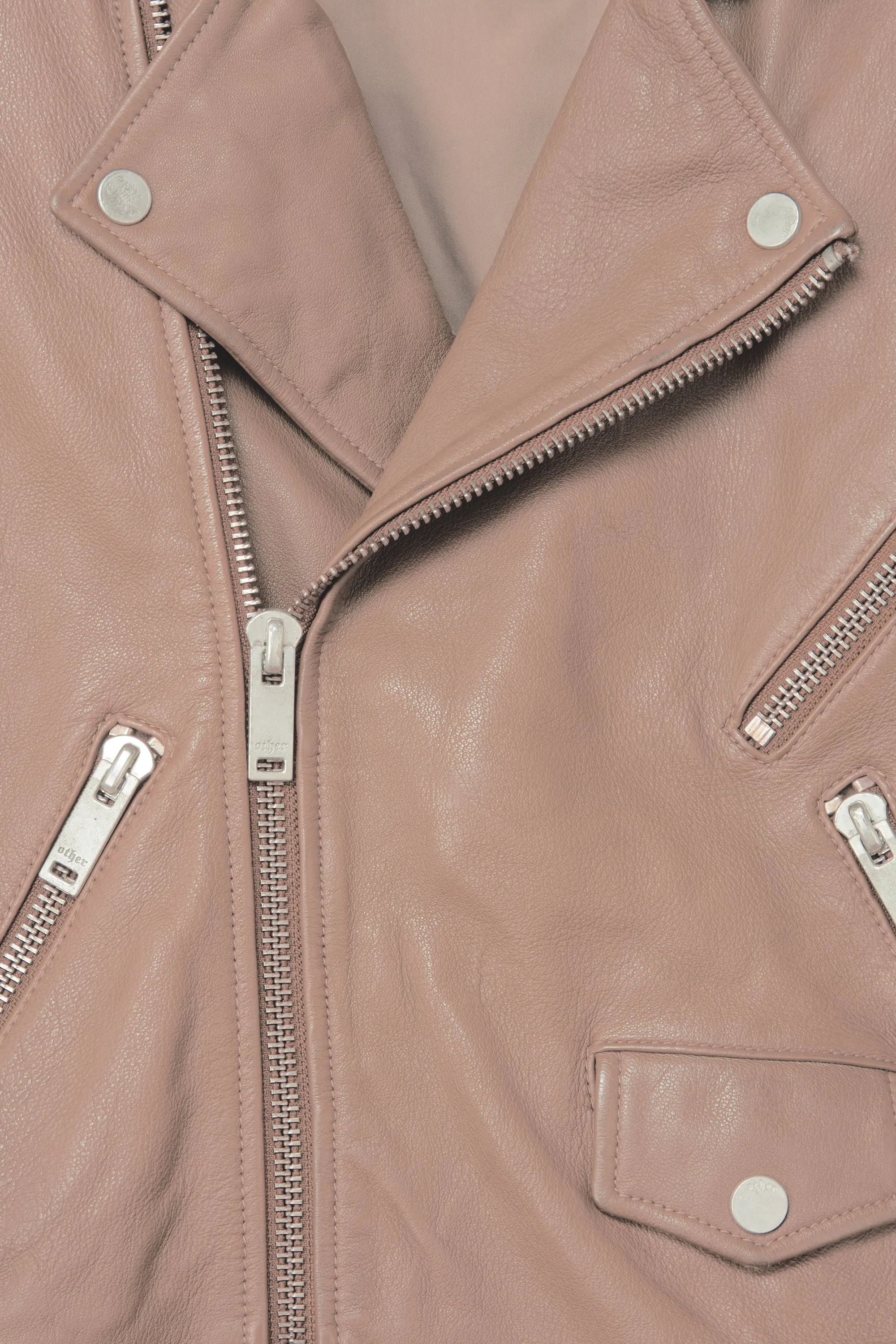 The Deuce Biker Jacket | Pink Blush