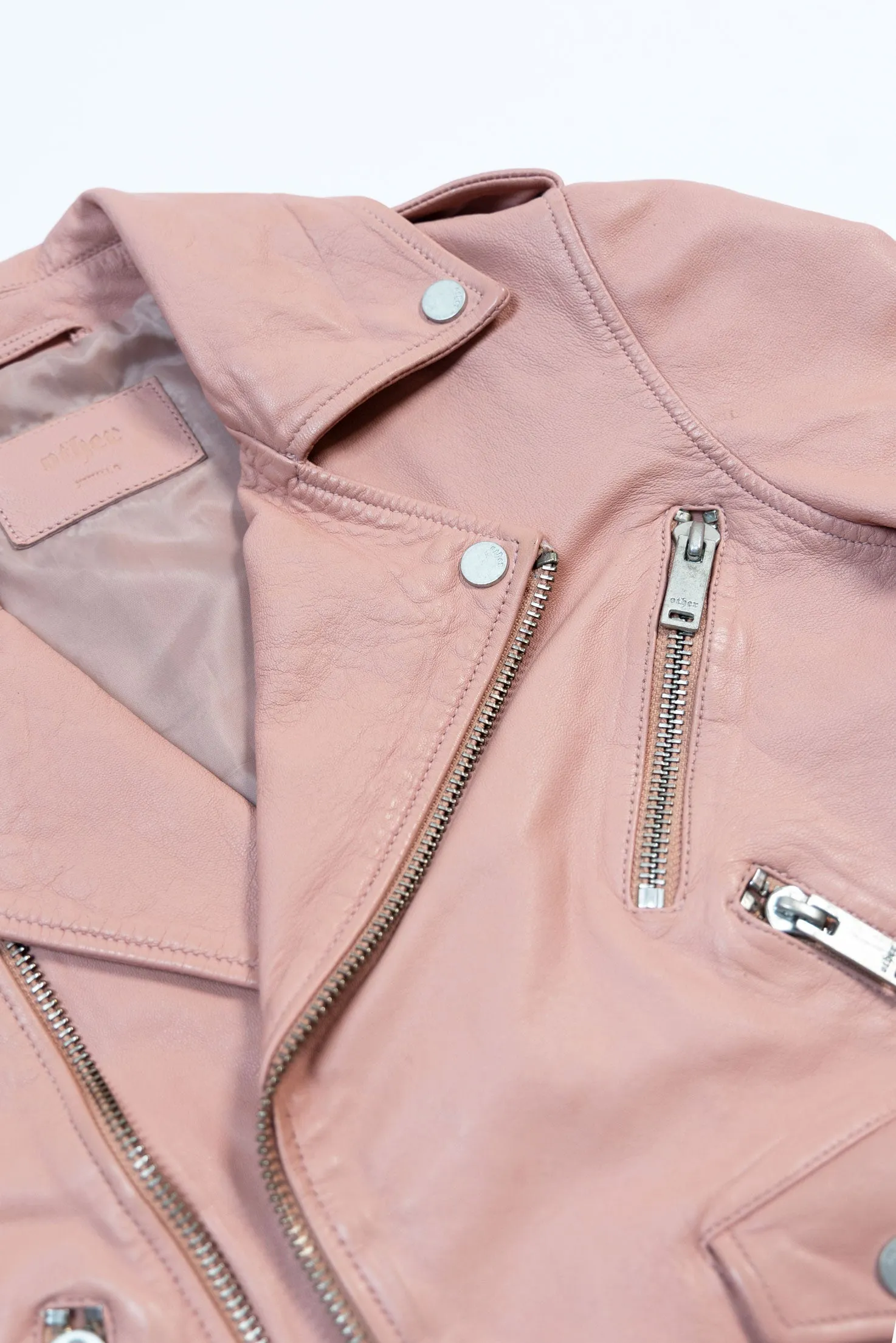 The Deuce Biker Jacket | Pink Blush