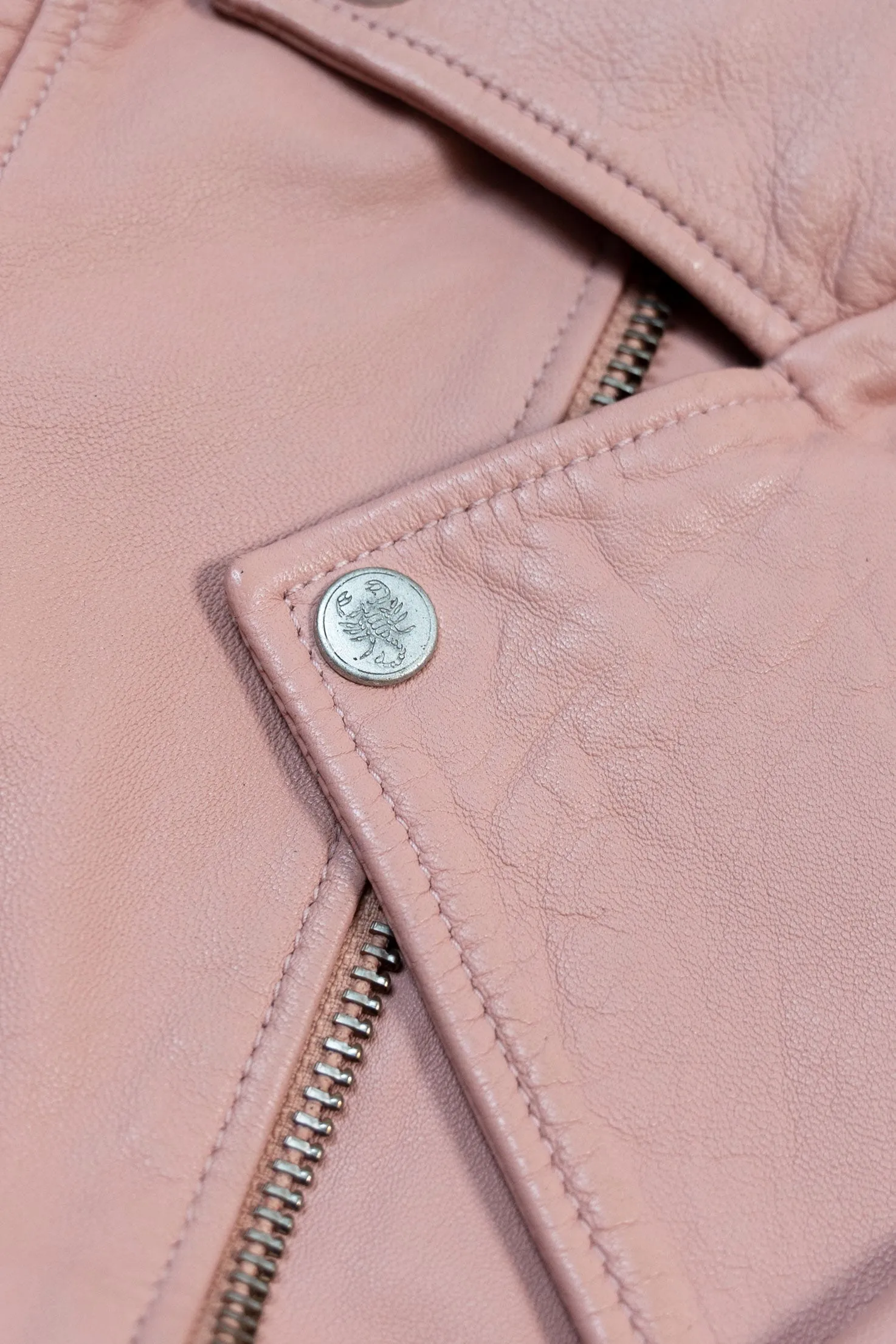 The Deuce Biker Jacket | Pink Blush