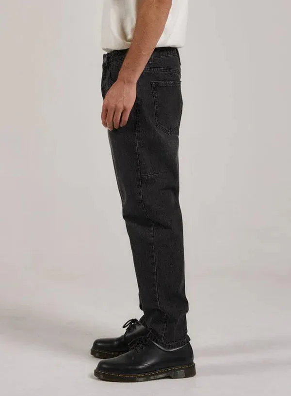 THRILLS CHOPPED DENIM JEAN - SMOKE BLACK