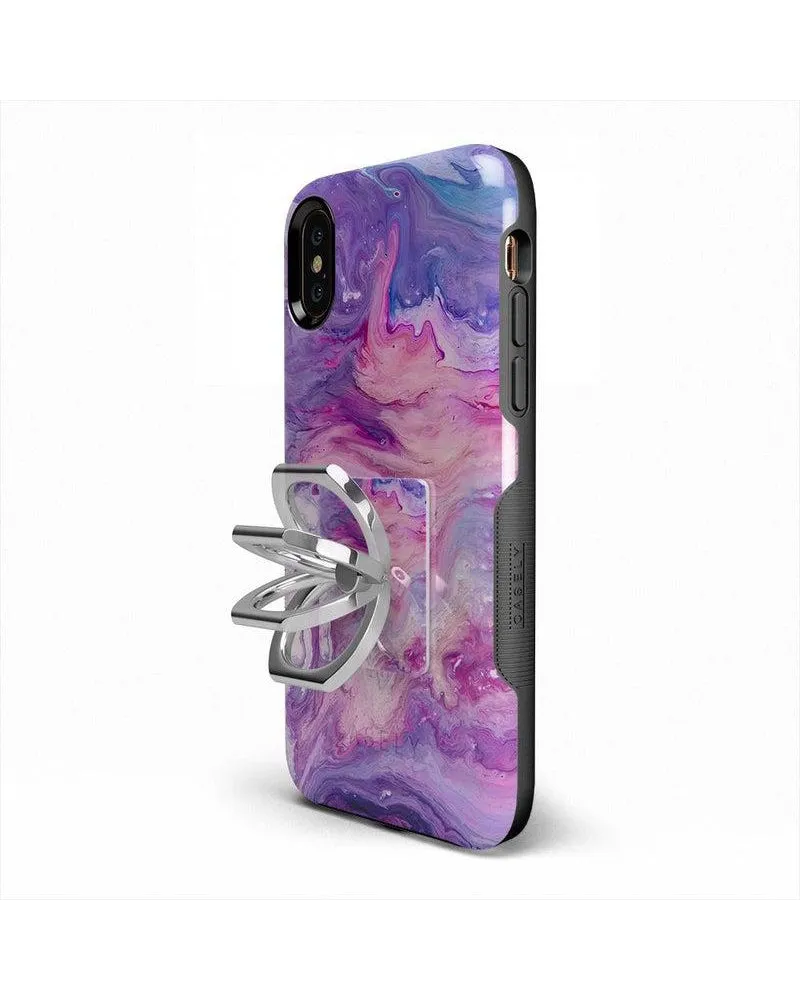 Tie Dying Over You | Purple Marble Phone Ring