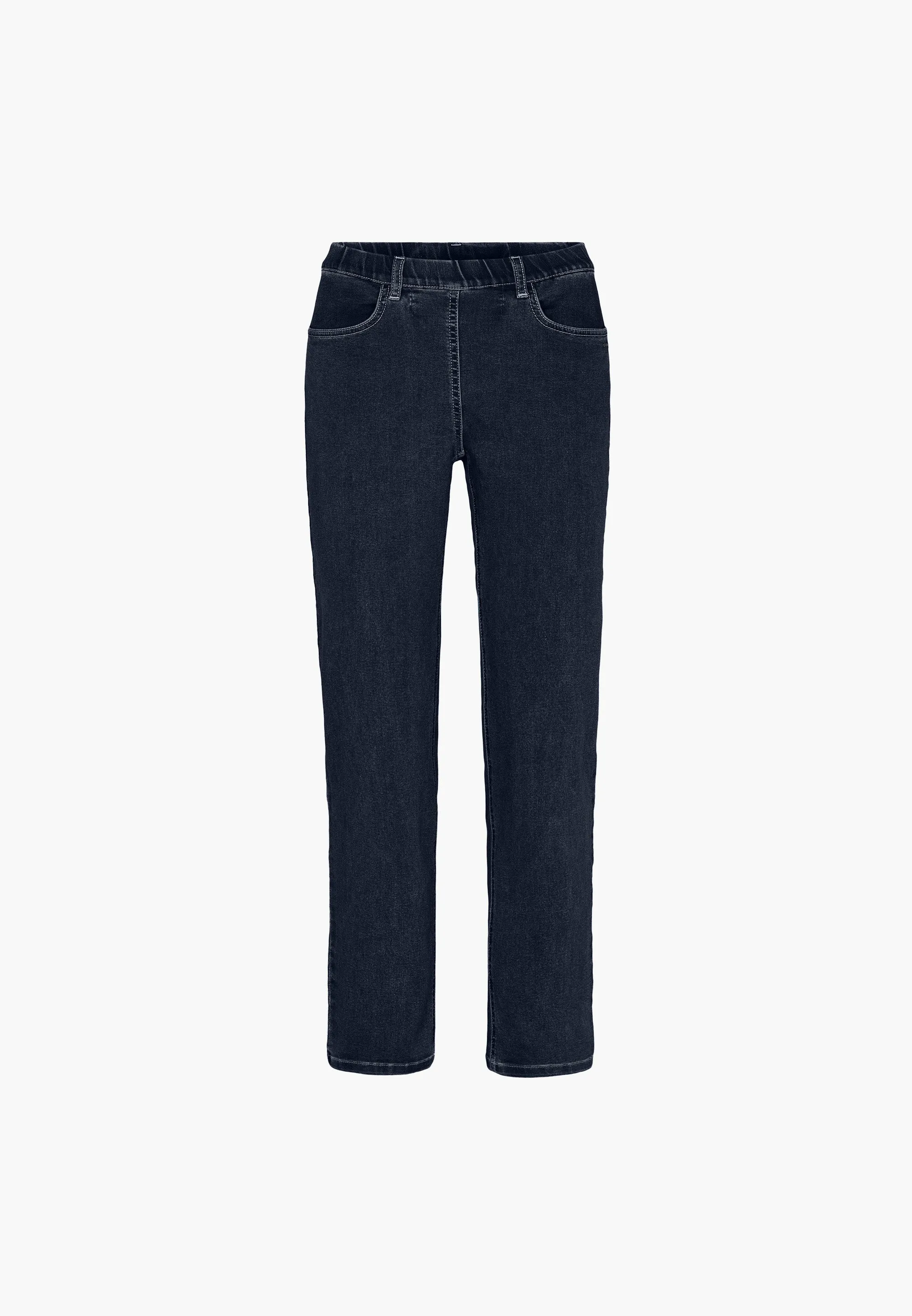 Tracy Straight - Medium Length - Dark Blue Denim