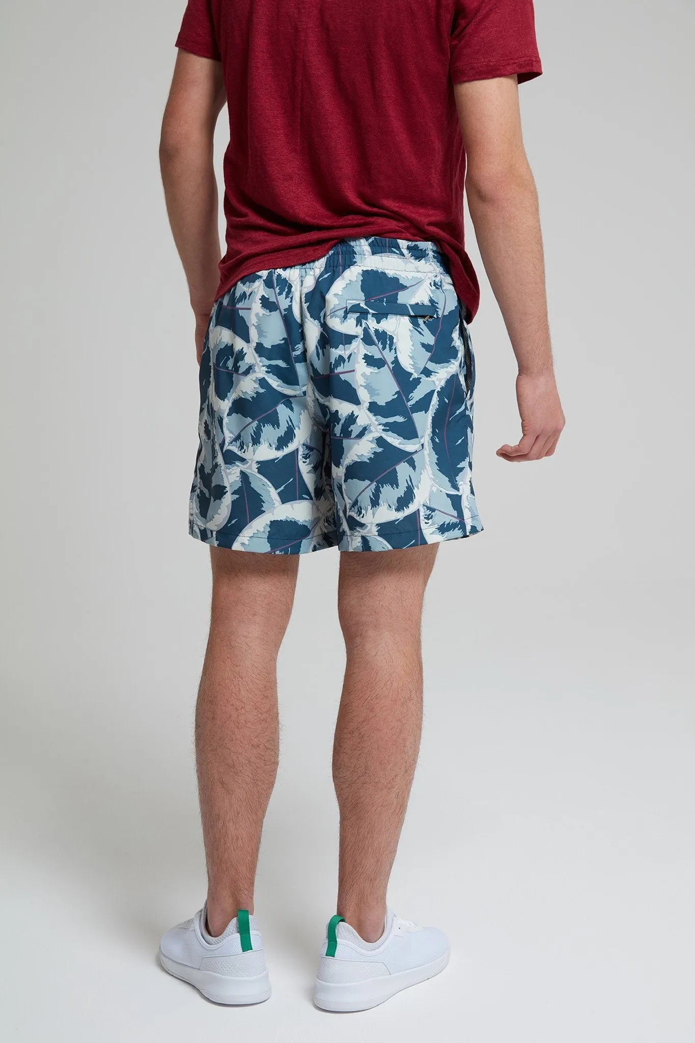 Tropical Print Swim Short