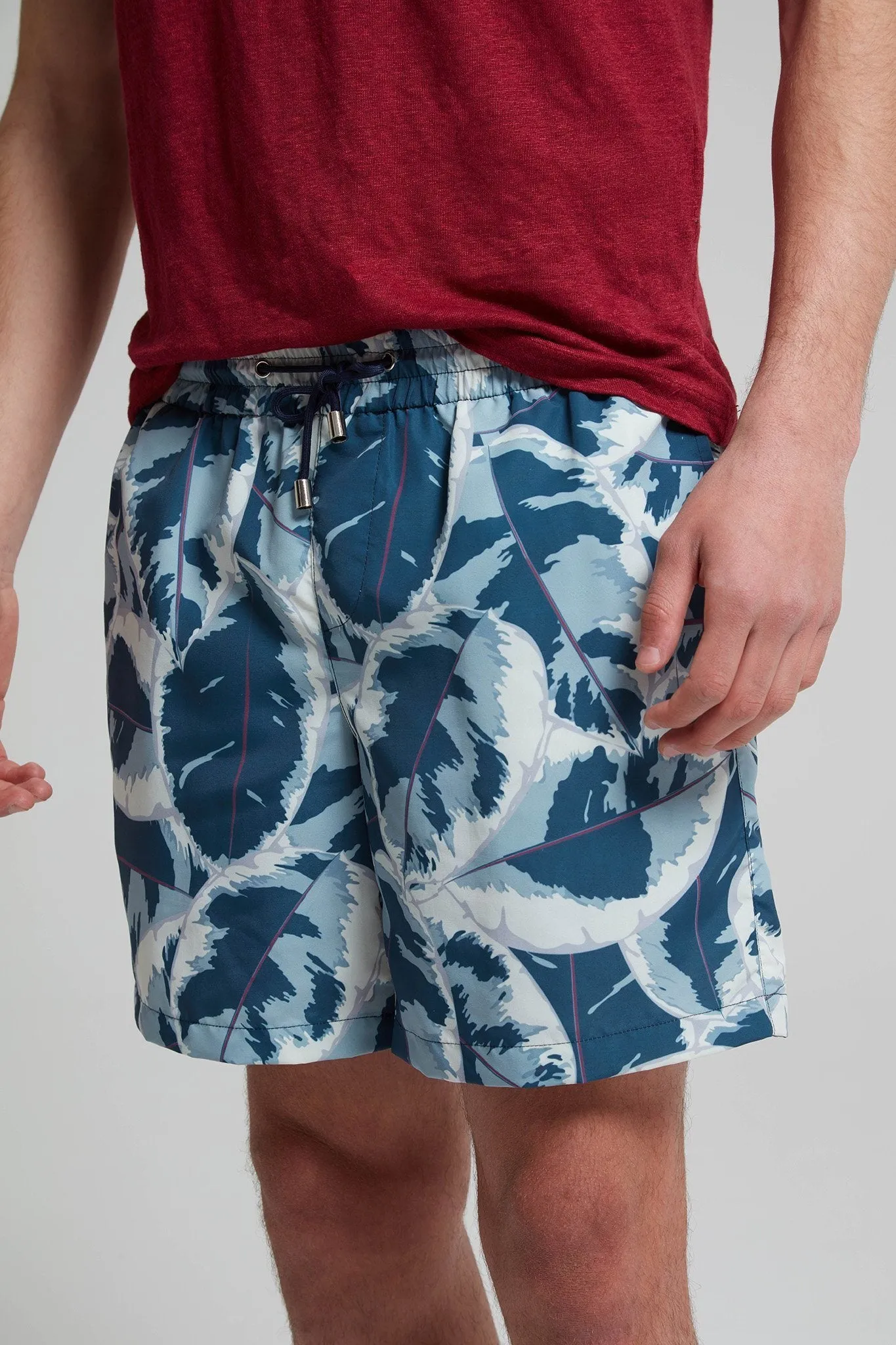 Tropical Print Swim Short