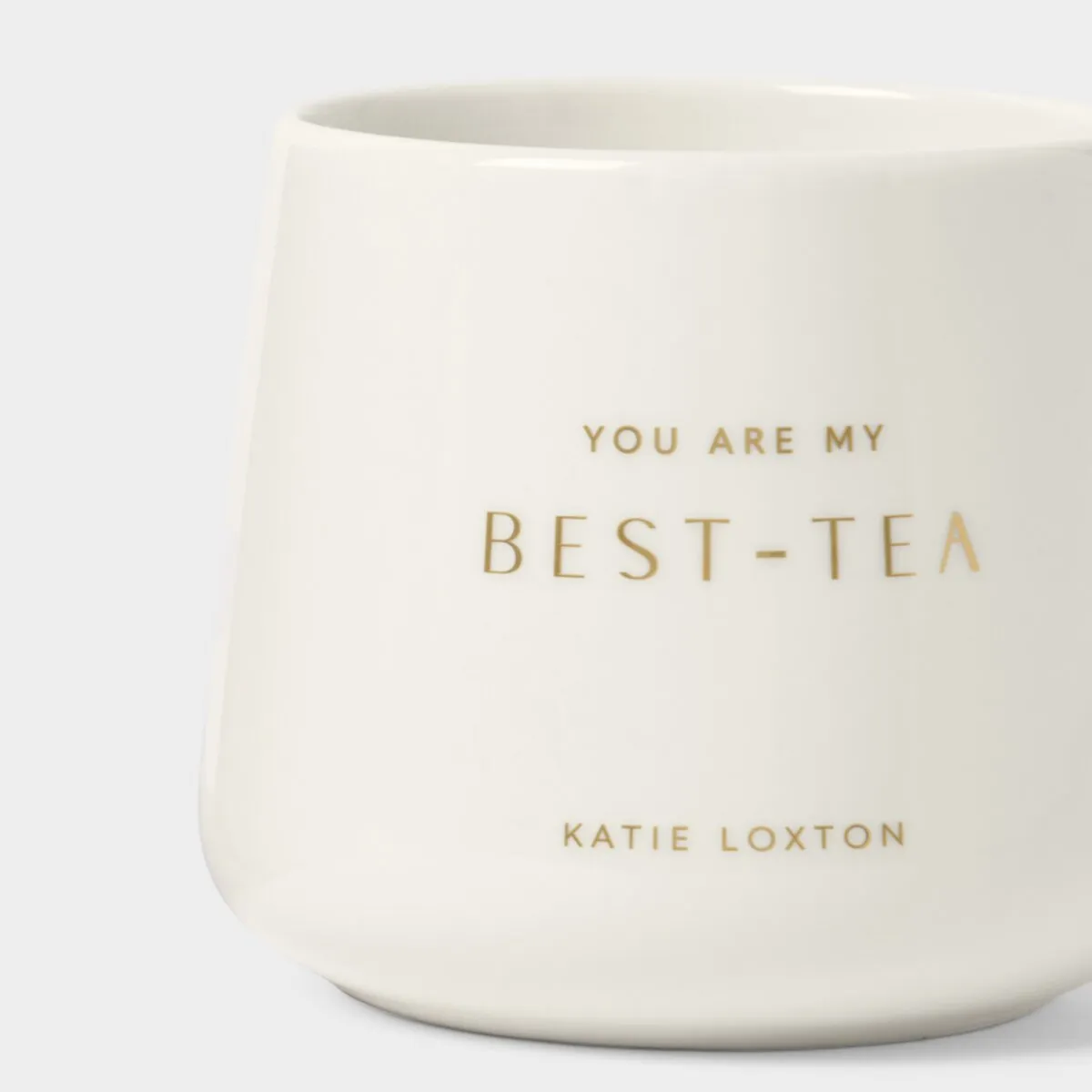 'You Are My Best-Tea' Porcelain Mug | White & Gold