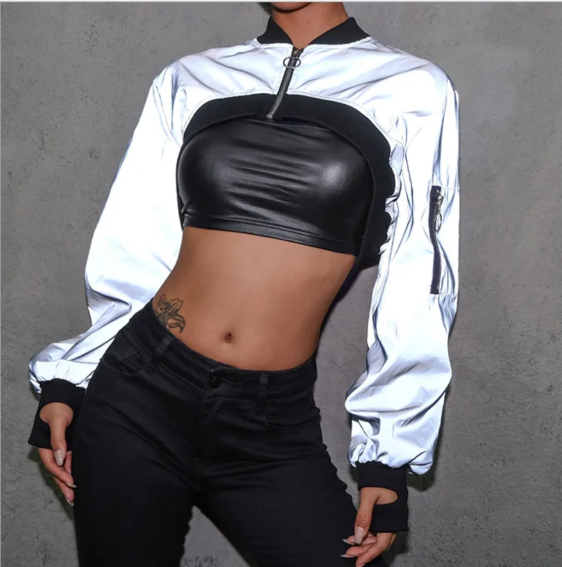 zipper sweater reflective clothing